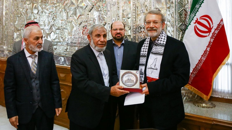 فلسطینی پارلیمانی وفد کا دورہ ایران، اسپیکر سے ملاقات