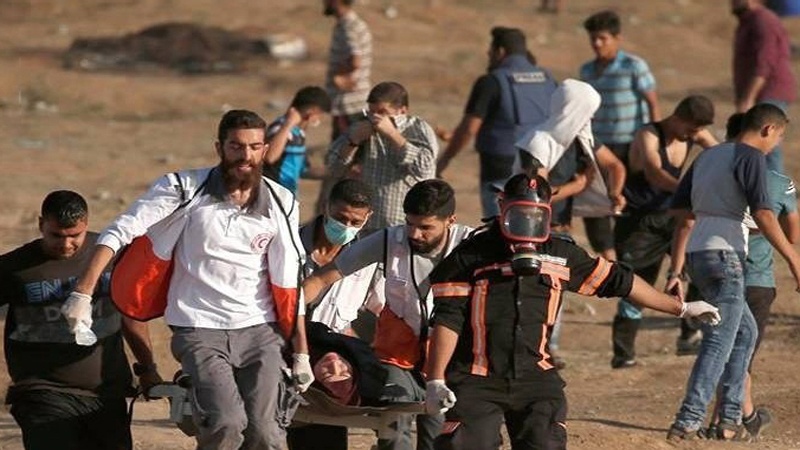 پرامن واپسی مارچ پر وحشیانہ حملہ، ایک فلسطینی شہید 43 زخمی