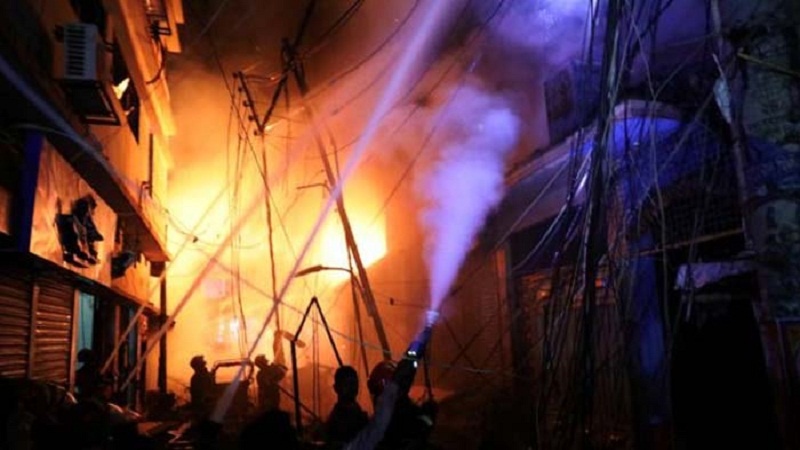 بنگلادیش: عمارت میں آگ لگنے سے 110 افراد جاں بحق و زخمی