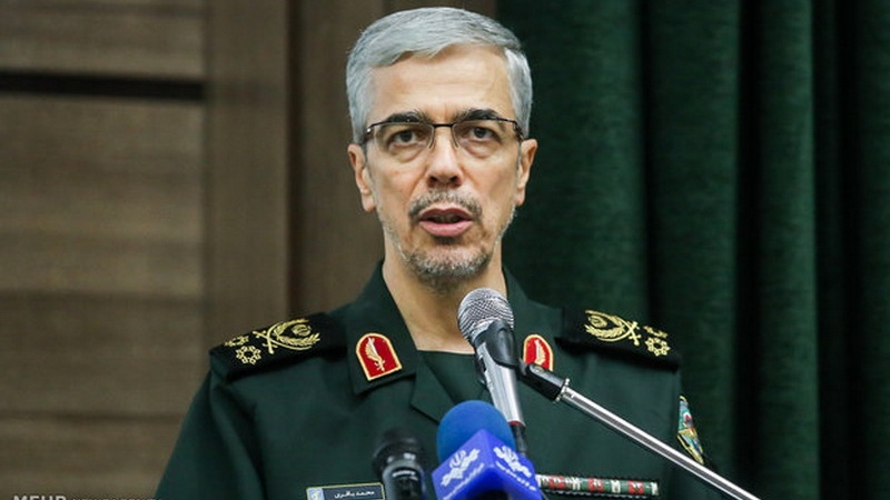 ایران بڑی طاقتوں کی غنڈہ گردی کو برداشت نہیں کرتا، جنرل باقری