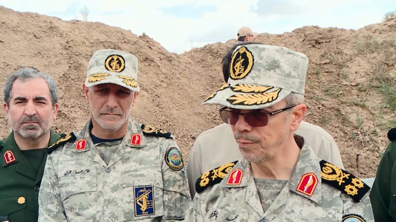 ایران کے سپہ سالار کا شام میں اگلے مورچوں کا دورہ