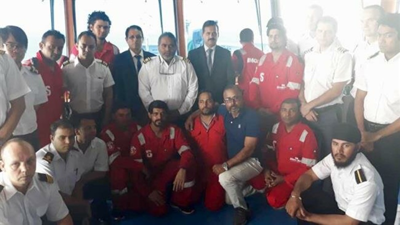 ایران: زیر حراست بحری جہاز کے عملے کے 9 افراد رہا
