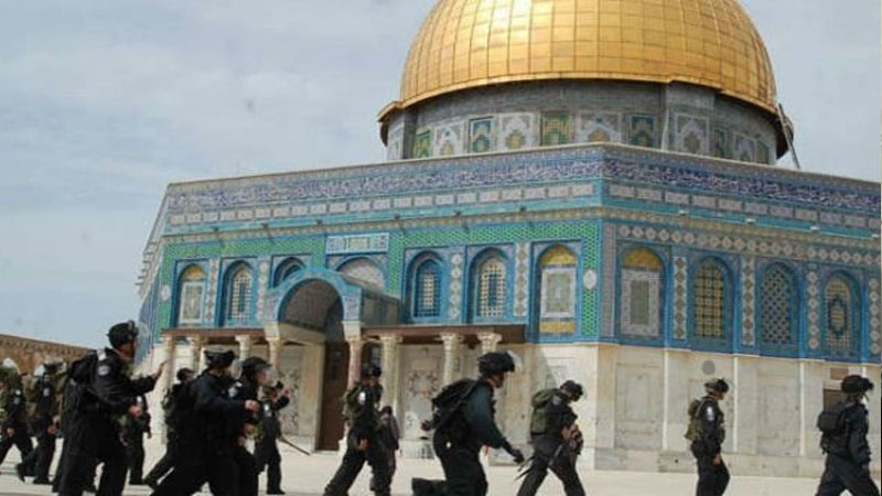 مسجد الاقصی پر صیہونی انتہا پسندوں کا حملہ