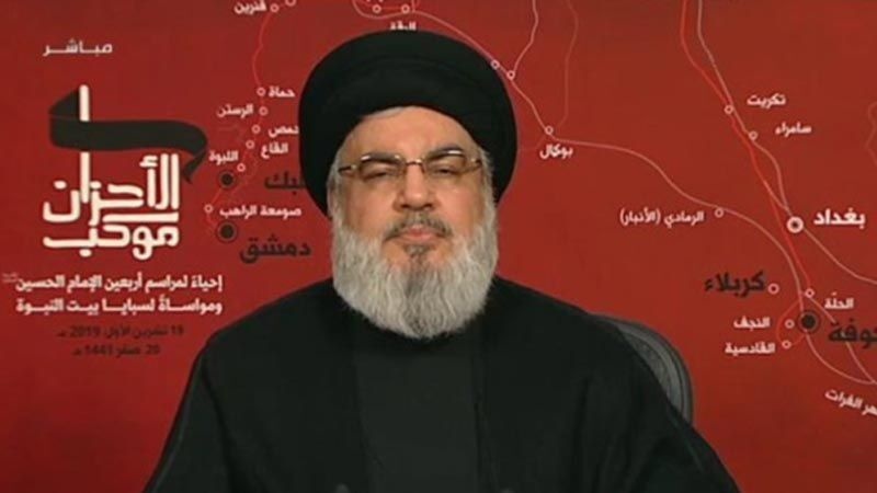 اربعین ملین مارچ تاریخ کا بے مثال واقعہ ، سید حسن نصراللہ