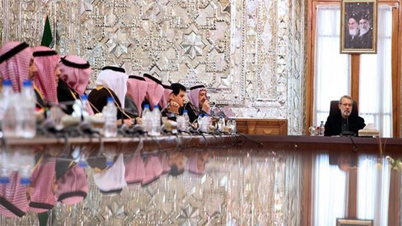شام کے قبائلی عمائدین کی ایرانی اسپیکر سے ملاقات