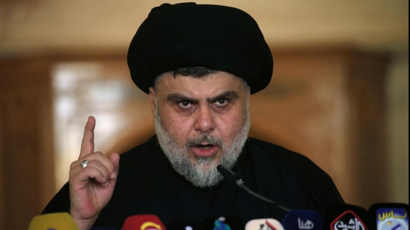 خطے میں بدامنی کا اصلی سبب امریکہ ہے : مقتدی صدر
