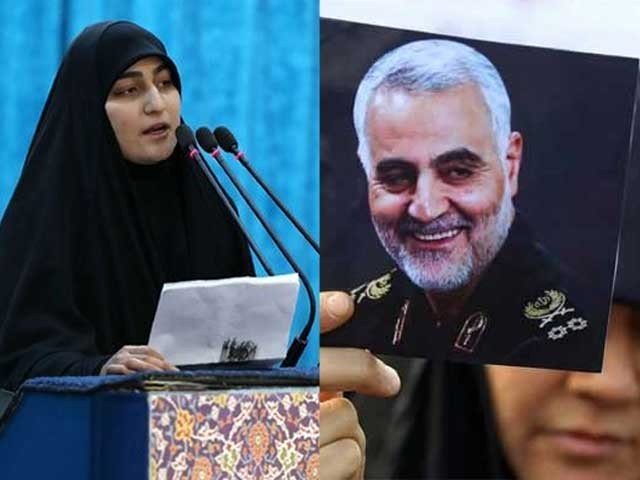 عالم اسلام کے نام شہید سلیمانی کی بیٹی کا پیغام