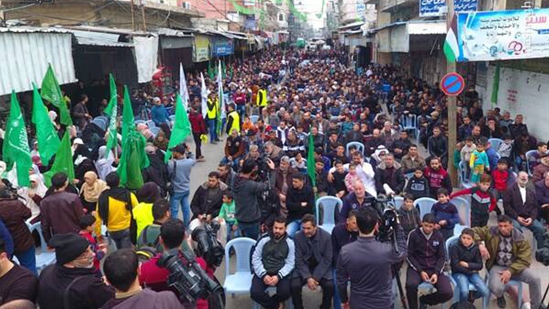 سینچری ڈیل کے خلاف فلسطینیوں کے مظاہرے