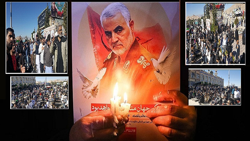 پاکستانی طلبہ کی شہید قاسم سلیمانی کے مزار پر حاضری