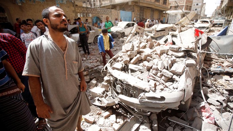 صوبہ مآرب اور البیضاء پر جارح سعودی اتحاد کا حملہ