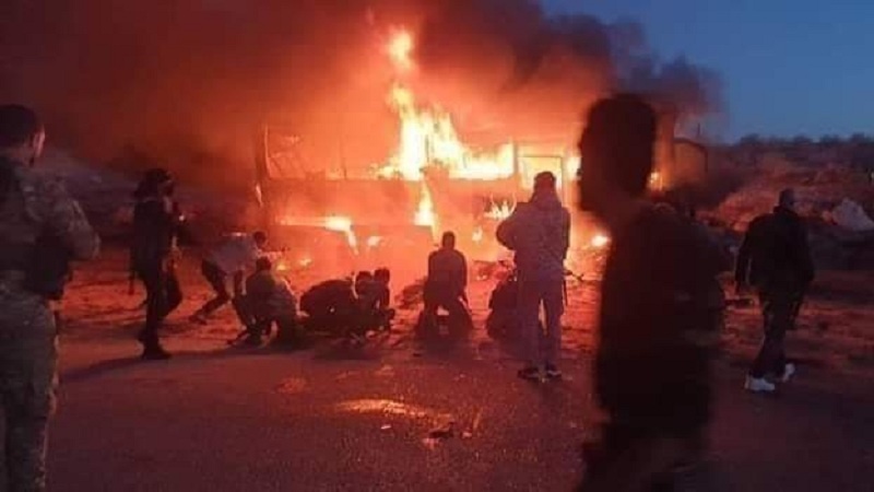 شام میں داعش کا مسافر بس پر حملہ 28 افراد جاں بحق
