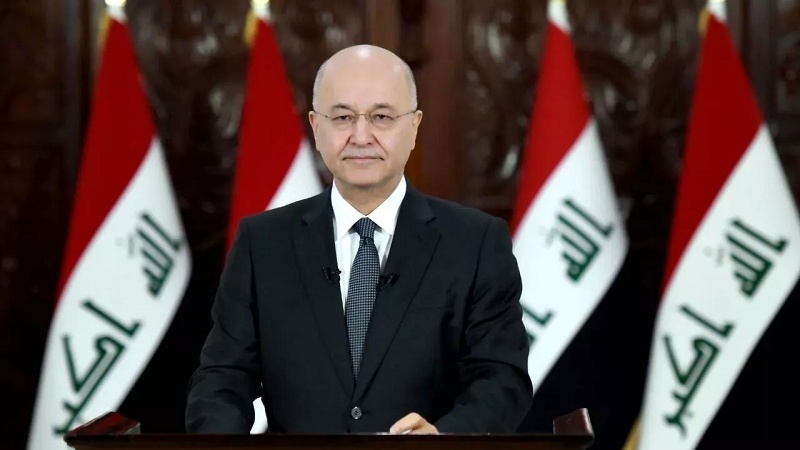 عراقی صدر نے شہید قاسم سلیمانی کی جانفشانیوں کو سراہا