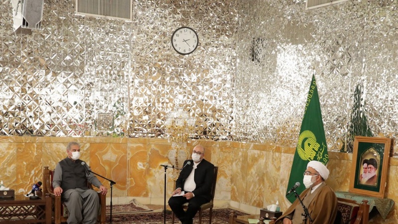 روضہ رضوی کے متولی سے پاکستانی وزیر خارجہ کی ملاقات