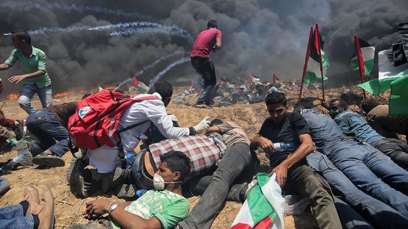 صیہونی فوجیوں کی فائرنگ سے 270 فلسطینی زخمی