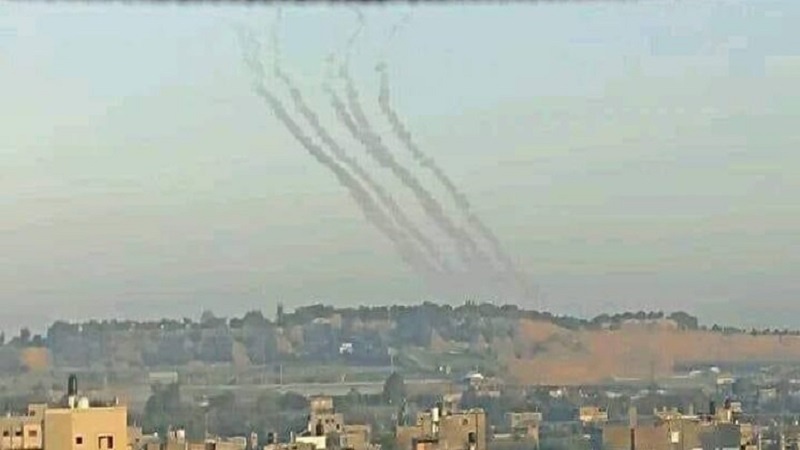 مقبوضہ فلسطین کے شہر عسقلان پر راکٹوں کی بارش