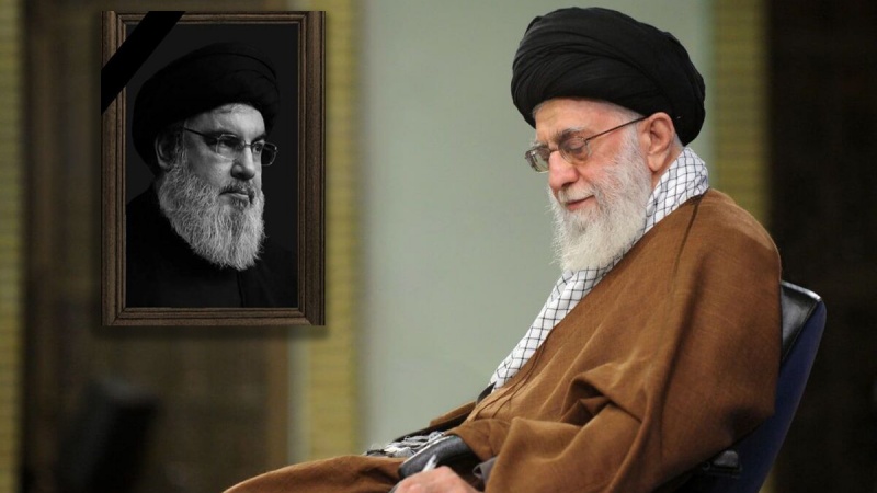 عالم اسلام ایک عظیم شخصیت، مزاحمتی محاذ ہر دلعزیزعلمبردار اور حزب اللہ ایک بے مثال رہنما سے محروم ہو گئی: رہبر انقلاب اسلامی